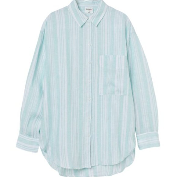 Lemlem x H&M Pure Linen Stripe Beach Coverup or Shirt - Picture 4 of 9